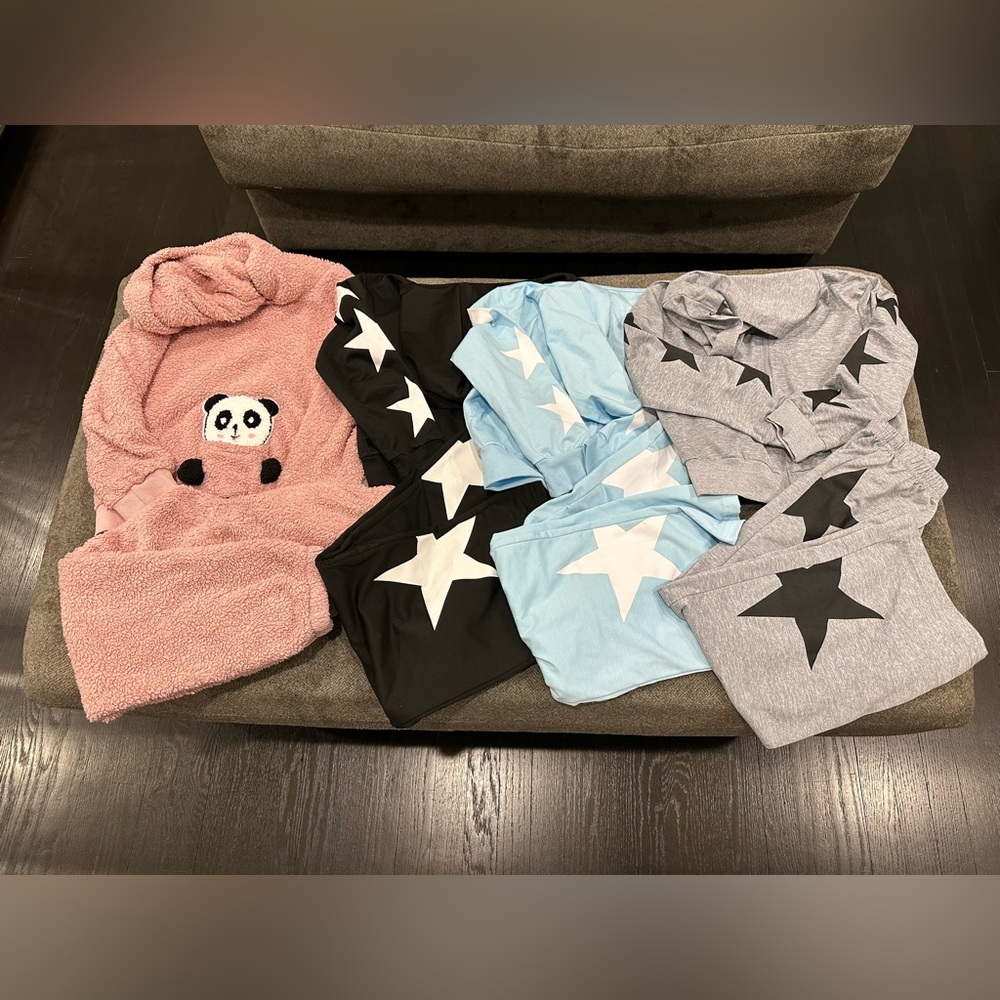Girls Sweat Suit Sets Size 7/8 Bundle